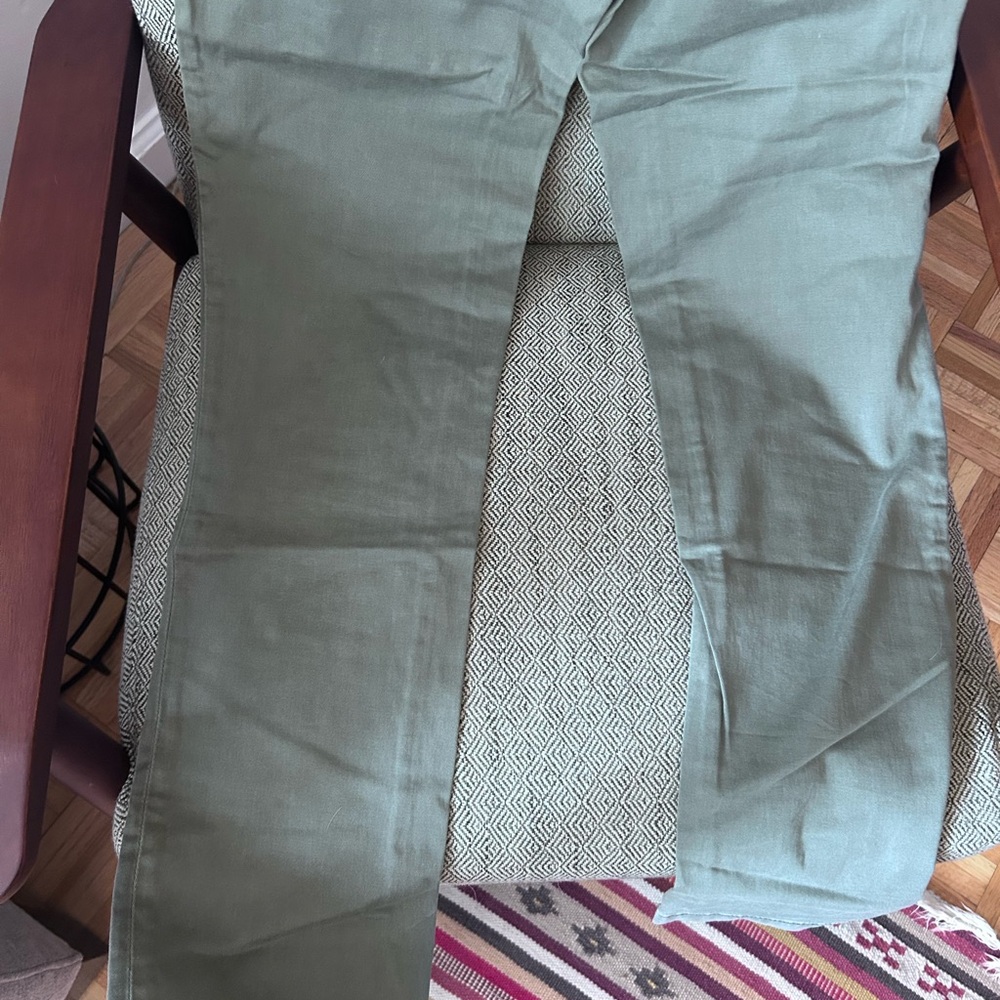 Pilcro and the letterpress Green Cotton Chino Pants - Button Front - Picture 6 of 6